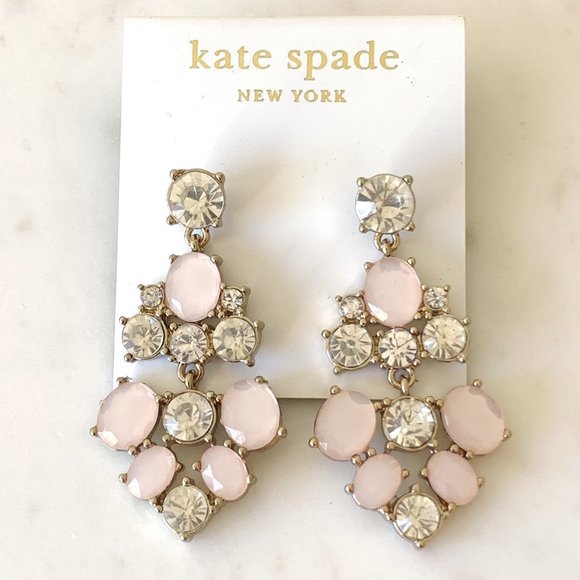 kate spade Jewelry - Kate Spade pink chandelier earrings
